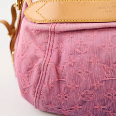 Louis Vuitton Sunshine Monogram Pink Denim Hobo Shoulder
