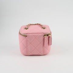Chanel Pink Caviar Box Vanity 31 series