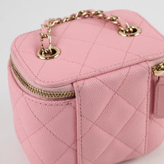 Chanel Pink Caviar Box Vanity 31 series