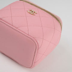 Chanel Pink Caviar Box Vanity 31 series