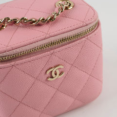 Chanel Pink Caviar Box Vanity 31 series