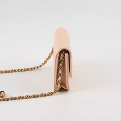 Chanel 23S Micro Wallet on Chain Beige