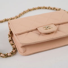 Chanel 23S Micro Wallet on Chain Beige