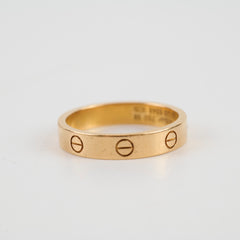 Cartier Love Ring 1 Diamond Rose Gold Size 58