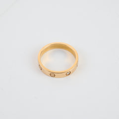 Cartier Love Ring 1 Diamond Rose Gold Size 58