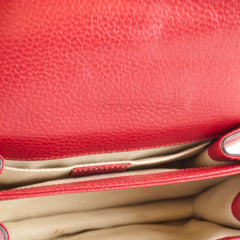 Gucci Bamboo Top Handle Red