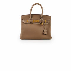 Hermès Birkin 30 Togo Etoupe GHW - A Stamp