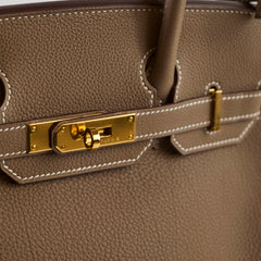 Hermès Birkin 30 Togo Etoupe GHW - A Stamp