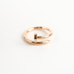 Cartier Juste Un Clou Classic Pink Gold Ring Size 60