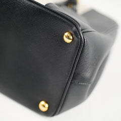 Prada Saffiano Galleria Tote Two Tone Black/White
