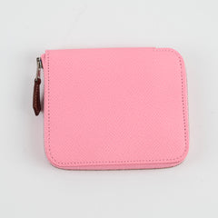 Hermès Silk In Compact Wallet Pink