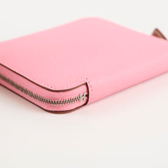Hermès Silk In Compact Wallet Pink