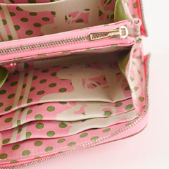 Hermès Silk In Compact Wallet Pink