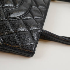 Chanel Medallion Tote Black Caviar GHW