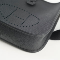 Hermes Mini Evelyne Noir Black- Stamp W