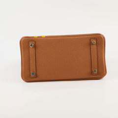 Hermès Birkin 25 Limited Edition Officer Gold/Ambre Togo PHW- C Stamp