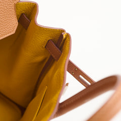Hermès Birkin 25 Limited Edition Officer Gold/Ambre Togo PHW- C Stamp