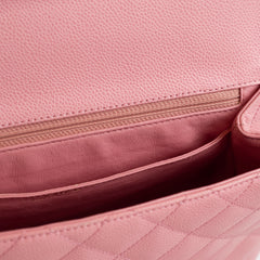 Chanel Caviar 24k Vintage Kelly Top Handle Pink