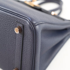 Hermès Birkin 25 Blue RGHW - D Stamp