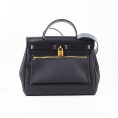 Hermes Herbag 31 Black GHW Z stamp