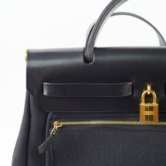 Hermes Herbag 31 Black GHW Z stamp