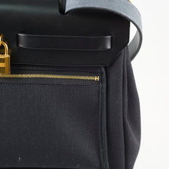 Hermes Herbag 31 Black GHW Z stamp