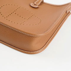 Hermes Mini Evelyne Gold PHW Zigzag Strap U Stamp