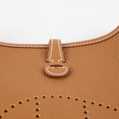 Hermes Mini Evelyne Gold PHW Zigzag Strap U Stamp