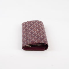 Goyard Varenne Burgundy Long Wallet