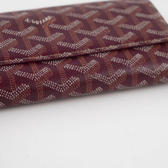 Goyard Varenne Burgundy Long Wallet