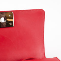 Chanel Small Red Boy Bag Chevron 24 Series