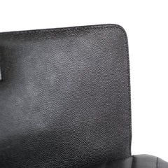 Chanel Caviar Medium Coco Handle Chevron Black