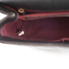 Chanel Caviar Medium Coco Handle Chevron Black