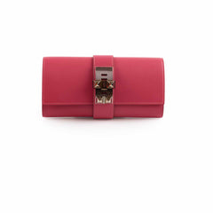 Hermès Medor 23 Tadelakt Rose Lipstick Clutch - T Stamp