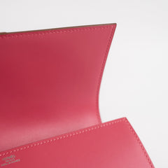 Hermès Medor 23 Tadelakt Rose Lipstick Clutch - T Stamp