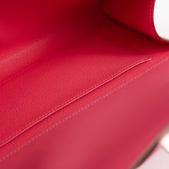 Hermès Medor 23 Tadelakt Rose Lipstick Clutch - T Stamp