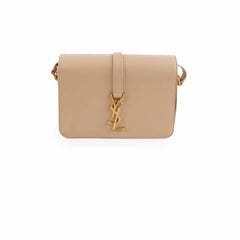 Saint Laurent Universite Flap Bag Beige