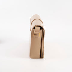 Saint Laurent Universite Flap Bag Beige