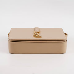 Saint Laurent Universite Flap Bag Beige