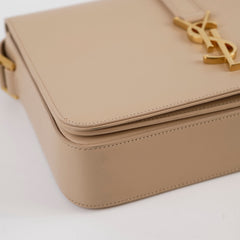 Saint Laurent Universite Flap Bag Beige