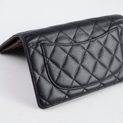 Chanel Long Wallet Caviar Black