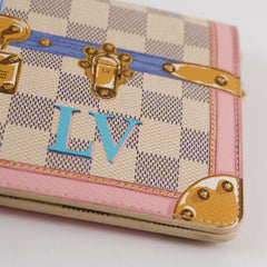 Louis Vuitton Pochette Trunk Wallet On Chain Damier Azur