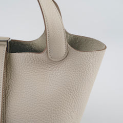 Hermès Picotin 18 Clemence Craie - Stamp K
