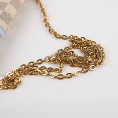 Louis Vuitton Pochette Trunk Wallet On Chain Damier Azur