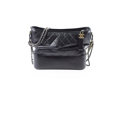 Chanel Medium Gabrielle Hobo Quilted Lambskin Black