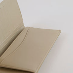 Chanel Long Wallet Yen Wallet Beige Patent
