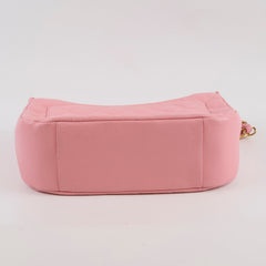 Chanel Pink Quilted Caviar Timeless Shoulder Bag