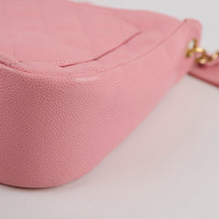 Chanel Pink Quilted Caviar Timeless Shoulder Bag