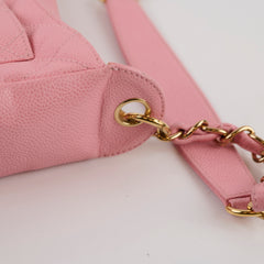 Chanel Pink Quilted Caviar Timeless Shoulder Bag