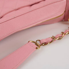 Chanel Pink Quilted Caviar Timeless Shoulder Bag